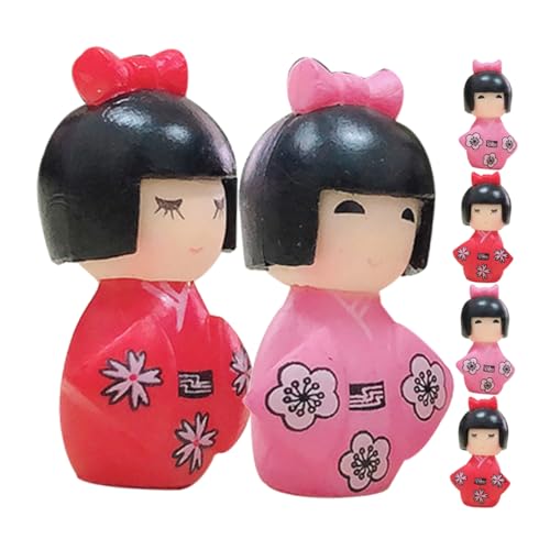 YARNOW 6 Stück Kimono-Puppe japanische Ornamentpuppe Dekoration im japanischen Stil traditionelle japanische Kimonopuppe Kimono im japanischen Stil Desktop-Dekoration PVC von YARNOW
