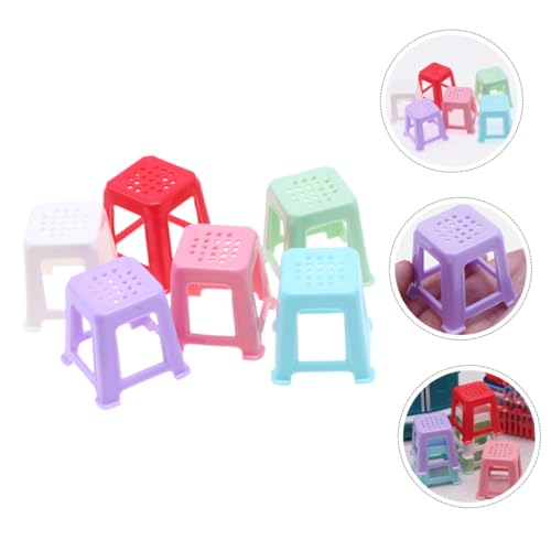 YARNOW 6 Stück Kleine Stuhl -Requisiten Mini Puppe Möbel Kleiner quadratischer Hocker Fotografie-Modell-Hocker Hocker-Modell Mikro-Landschaftshocker-Ornament Plastik YARNOW 6 Stück Kleine Stuhl -Requisiten Mini Puppe Möbel Kleiner quadratischer Hocker Fotografie-Modell-Hocker Hocker-Modell Mikro-Landschaftshocker-Ornament Plastik von YARNOW