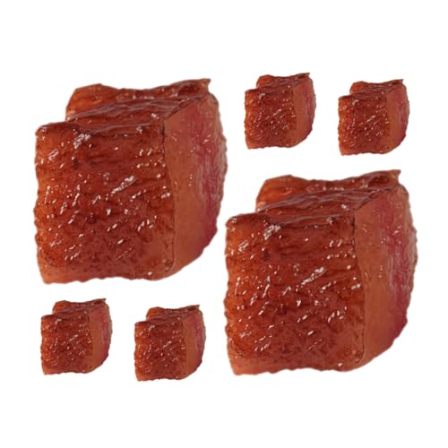 YARNOW 6 Stück Künstliches Rindfleisch Modell Teiliges Realistische Fleischdekoration für Restaurant Kreative Deko und Fotografie Langlebig und Pflegeleicht YARNOW 6 Stück Künstliches Rindfleisch Modell Teiliges Realistische Fleischdekoration für Restaurant Kreative Deko und Fotografie Langlebig und Pflegeleicht von YARNOW