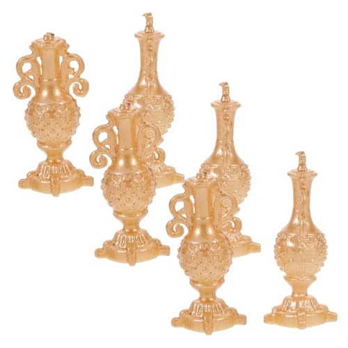 YARNOW 6 Stück Maßstab Goldene Kleine Flaschen für Puppenhaus Möbel Dekoration Rustikal-europäischer Stil Handgefertigte Details für Realistische Innenraumgestaltung YARNOW 6 Stück Maßstab Goldene Kleine Flaschen für Puppenhaus Möbel Dekoration Rustikal-europäischer Stil Handgefertigte Details für Realistische Innenraumgestaltung von YARNOW