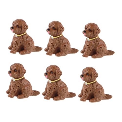 YARNOW 6 Stück Mikro Landschaftsornament Puppenhaus Taschenanhänger Puppenhaus Ornamente Mini Hausfiguren Charms Anhänger Cartoon Tierornament Miniatur Kreative Landschaft von YARNOW