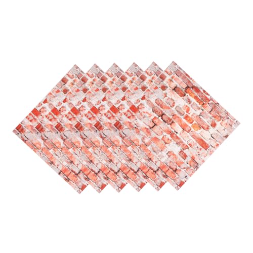 YARNOW 6 Stück Mini Simulierte Fliesen Mini-puppenhaus-zubehör Fliesenaufkleber Küche Fliesenabziehbilder Delannes Fliesenwandaufkleber Selbstklebende Fliesen Tapete Für Minihaus PVC YARNOW 6 Stück Mini Simulierte Fliesen Mini-puppenhaus-zubehör Fliesenaufkleber Küche Fliesenabziehbilder Delannes Fliesenwandaufkleber Selbstklebende Fliesen Tapete Für Minihaus PVC von YARNOW