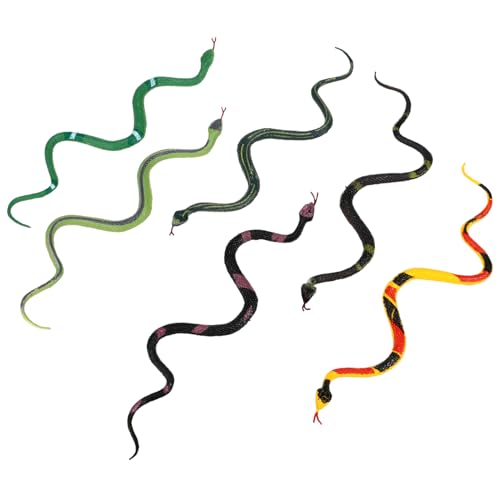 YARNOW 6 Stück Nachgemachtes Schlangenspielzeug realistisch Party-Streich-Requisiten Simulationsschlangenspielzeug Schlangenstreich groß Simulationsschlangenfiguren Schlange Figur Plastik YARNOW 6 Stück Nachgemachtes Schlangenspielzeug realistisch Party-Streich-Requisiten Simulationsschlangenspielzeug Schlangenstreich groß Simulationsschlangenfiguren Schlange Figur Plastik von YARNOW
