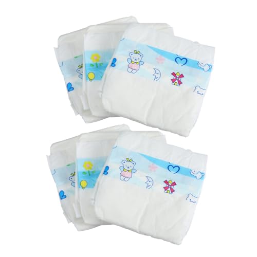 YARNOW 6 Stück Puppenwindelspielzeug klein Babypuppe Windeln für Mini Puppenzubehör Stellen Sie Sich vor, Sie Puppenwindeln Puppe Windeln Plastik Blau YARNOW 6 Stück Puppenwindelspielzeug klein Babypuppe Windeln für Mini Puppenzubehör Stellen Sie Sich vor, Sie Puppenwindeln Puppe Windeln Plastik Blau von YARNOW