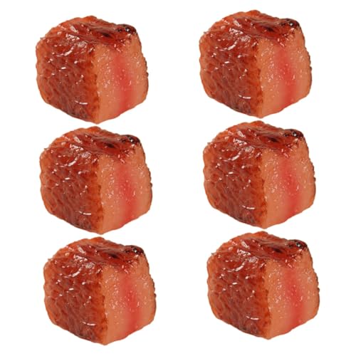 YARNOW 6 Stück Realistische Beef Cube Modelle Künstliche Fleischwürfel für Dekoration und Fotografie für Restaurant Supermarkt und Spielzeugverwendung YARNOW 6 Stück Realistische Beef Cube Modelle Künstliche Fleischwürfel für Dekoration und Fotografie für Restaurant Supermarkt und Spielzeugverwendung von YARNOW