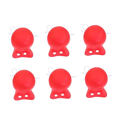 YARNOW 6 Stück Rote Clownnase für Kostümpartys und Cosplay Lustige Accessoires für Halloween und Karneval Requisiten für Partys und Fotosessions YARNOW 6 Stück Rote Clownnase für Kostümpartys und Cosplay Lustige Accessoires für Halloween und Karneval Requisiten für Partys und Fotosessions von YARNOW