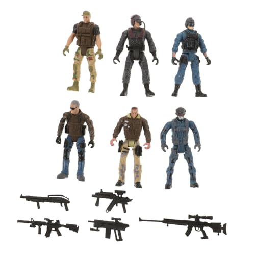 YARNOW 6 Stück Soldatenmodellspielzeug Soldatenspielzeug Spielzeugsoldat Actionfiguren für Jungen mit beweglicher Fahrzeug Armeefiguren gemeinsames Männerspielzeug Plastik YARNOW 6 Stück Soldatenmodellspielzeug Soldatenspielzeug Spielzeugsoldat Actionfiguren für Jungen mit beweglicher Fahrzeug Armeefiguren gemeinsames Männerspielzeug Plastik von YARNOW