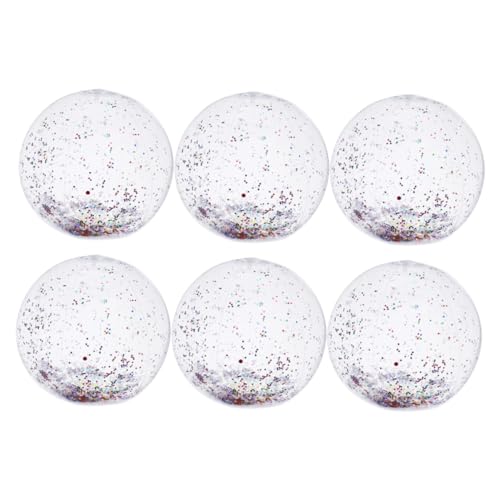 YARNOW 6 Stück Strandball Mit Pailletten Gefälligkeiten Für Strandpartys Beachball-party Strandbälle Für Die Abschlussfeier Glitzernder Wasserball Glänzende Kugeln Pvc Grau YARNOW 6 Stück Strandball Mit Pailletten Gefälligkeiten Für Strandpartys Beachball-party Strandbälle Für Die Abschlussfeier Glitzernder Wasserball Glänzende Kugeln Pvc Grau von YARNOW