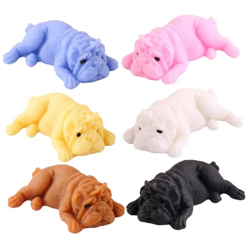 YARNOW 6 Stück Stressabbau Welpenform Kompakt Tragbar Dehnbar und Robust als Desktop Deko und Angstlöser für Hundeliebhaber YARNOW 6 Stück Stressabbau Welpenform Kompakt Tragbar Dehnbar und Robust als Desktop Deko und Angstlöser für Hundeliebhaber von YARNOW