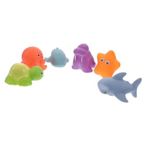 YARNOW 6 Stück Teiliges Badespielzeug mit Temperaturwechsel Cartoon Tiere Wasserspritzendes Badewannenspielzeug für Kleinkinder für Badewanne Pool und Strand YARNOW 6 Stück Teiliges Badespielzeug mit Temperaturwechsel Cartoon Tiere Wasserspritzendes Badewannenspielzeug für Kleinkinder für Badewanne Pool und Strand von YARNOW