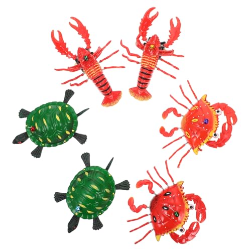 YARNOW 6 Stück Teiliges Cartoon Ziehspielzeug für Tierisches Laufspielzeug Schildkröte Krabbe Hummer aus Leichtem für Drinnen und Draußen Fördert Laufenlernen mit Spaß YARNOW 6 Stück Teiliges Cartoon Ziehspielzeug für Tierisches Laufspielzeug Schildkröte Krabbe Hummer aus Leichtem für Drinnen und Draußen Fördert Laufenlernen mit Spaß von YARNOW