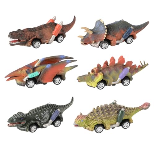 YARNOW 6stücke Dinosaurier Spielzeug Pull Back Auto Mit Realistischen Farben Für Junge Mädchen Dinosaurier Themen Fahrzeuge Zum Spielen Drinnen Und Draußen YARNOW 6stücke Dinosaurier Spielzeug Pull Back Auto Mit Realistischen Farben Für Junge Mädchen Dinosaurier Themen Fahrzeuge Zum Spielen Drinnen Und Draußen von YARNOW