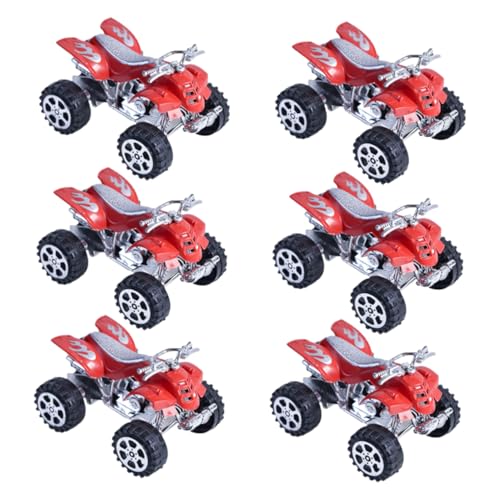 YARNOW 6 Stücke Kleiner Off Road Fahrzeug Modelle für Kinder Cartoon Spielzeug Tragbares Lernspielzeug Sicheres Auto Spielzeug für Kleinkinder Fördert Kreativität und Farberkennung von YARNOW