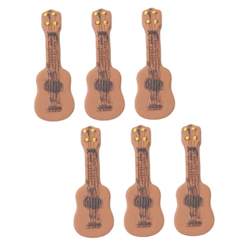 YARNOW 6 Stück Teiliges Miniatur Gitarre Dekorationen aus Hochwertigem Niedliche Mini Gitarren für Puppenhaus Fotorequisiten für Miniatur Modelle und Wohnaccessoires YARNOW 6 Stück Teiliges Miniatur Gitarre Dekorationen aus Hochwertigem Niedliche Mini Gitarren für Puppenhaus Fotorequisiten für Miniatur Modelle und Wohnaccessoires von YARNOW