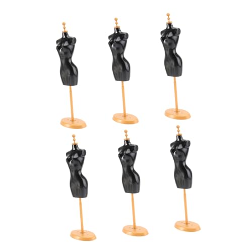 YARNOW 6 Stück Teiliges Puppenbekleidungsständer Puppen Kleiderhalter Zubehör Eleganter Kleiderdisplay für Puppen Schwarz YARNOW 6 Stück Teiliges Puppenbekleidungsständer Puppen Kleiderhalter Zubehör Eleganter Kleiderdisplay für Puppen Schwarz von YARNOW