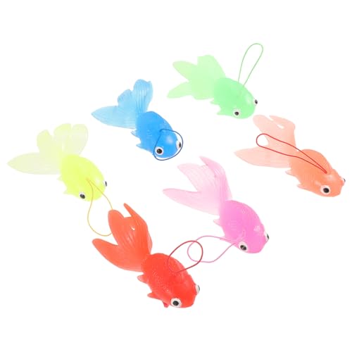 YARNOW 6stücke Goldfisch Badespielzeug Für Cartoon Fisch Form Wasserspielzeug Junge Mädchen Badefischerspielzeug Badespielzeug Mit Tank Verzierungen YARNOW 6stücke Goldfisch Badespielzeug Für Cartoon Fisch Form Wasserspielzeug Junge Mädchen Badefischerspielzeug Badespielzeug Mit Tank Verzierungen von YARNOW