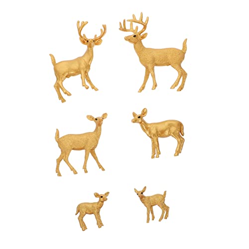 YARNOW 6 Stück Teiliges Set Miniatur Wildtier Rentier Modelle aus Robustem Material Realistische Simulation Kindgerechtes Tier und Dekorative Schreibtisch Ornamente YARNOW 6 Stück Teiliges Set Miniatur Wildtier Rentier Modelle aus Robustem Material Realistische Simulation Kindgerechtes Tier und Dekorative Schreibtisch Ornamente von YARNOW