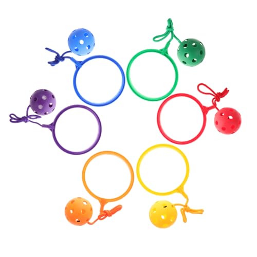 YARNOW 6 Stück Teiliges Skip Ball für Bunte Fußring Springbälle Koordinationförderndes Sportspielzeug für Drinnen und Draußen Sicherer Kinderspaß zur Bewegung und Fitness YARNOW 6 Stück Teiliges Skip Ball für Bunte Fußring Springbälle Koordinationförderndes Sportspielzeug für Drinnen und Draußen Sicherer Kinderspaß zur Bewegung und Fitness von YARNOW