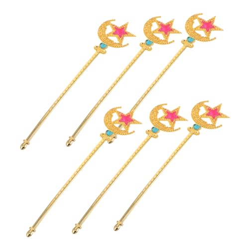 YARNOW 6 Stück Teiliges Stern Magische Stäbe für Bunte Feenstäbe mit Einzigartigem Design für Kinderfeste Rollenspiele und Kostüm Partys Party Requisiten für Fantasievolles Spiel YARNOW 6 Stück Teiliges Stern Magische Stäbe für Bunte Feenstäbe mit Einzigartigem Design für Kinderfeste Rollenspiele und Kostüm Partys Party Requisiten für Fantasievolles Spiel von YARNOW