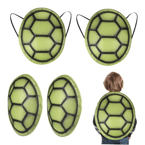 YARNOW 6 Stück Teiliges Turtle Shell Kostüm aus Realistischem Eva Material Vielseitige Verkleidung für Halloween Cosplay und Party Authentisches Schildkrötenpanzer Design als Foto von YARNOW