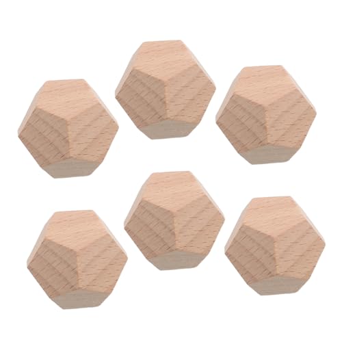 YARNOW 6 Stück Teiliges Unvollendete Holz Würfel Seitig mit Abgerundeten Ecken für DIY Bastelprojekte Robuste Blanke Holzwürfel für Brettspiele Party und Kreative Gestaltung YARNOW 6 Stück Teiliges Unvollendete Holz Würfel Seitig mit Abgerundeten Ecken für DIY Bastelprojekte Robuste Blanke Holzwürfel für Brettspiele Party und Kreative Gestaltung von YARNOW