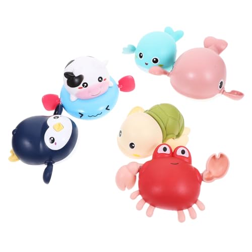 YARNOW 6 Stück Teiliges Wind Up Bade für Junge Mädchen Lustige Cartoon Spielzeuge Kuh Wal Pinguin Schildkröte YARNOW 6 Stück Teiliges Wind Up Bade für Junge Mädchen Lustige Cartoon Spielzeuge Kuh Wal Pinguin Schildkröte von YARNOW