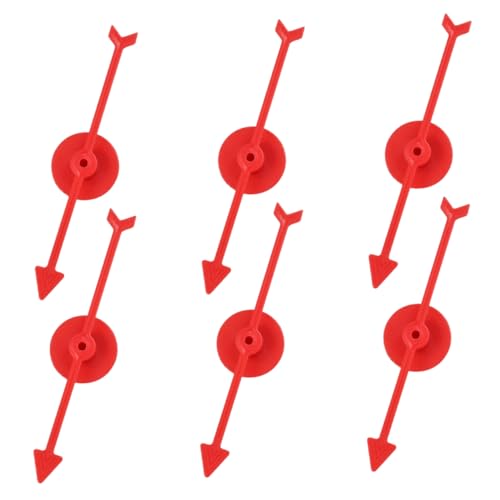 YARNOW 6 Stück Teiliges von Rotierenden Pfeilen für Brettspiele Robuste Kunststoffzeiger für Partyspiele DIY Projekte Unterrichtszubehör und Interaktive Familienspiele für Vielfältige YARNOW 6 Stück Teiliges von Rotierenden Pfeilen für Brettspiele Robuste Kunststoffzeiger für Partyspiele DIY Projekte Unterrichtszubehör und Interaktive Familienspiele für Vielfältige von YARNOW
