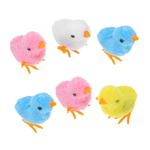 YARNOW 6 Stück Uhrwerk Küken Uhrwerk Küken Neuartiges Hüpfendes Hühner Aufziehspielzeug Für Uhrwerk Tierspielzeug Flauschiges Springendes Huhn Aufziehküken Plüsch YARNOW 6 Stück Uhrwerk Küken Uhrwerk Küken Neuartiges Hüpfendes Hühner Aufziehspielzeug Für Uhrwerk Tierspielzeug Flauschiges Springendes Huhn Aufziehküken Plüsch von YARNOW
