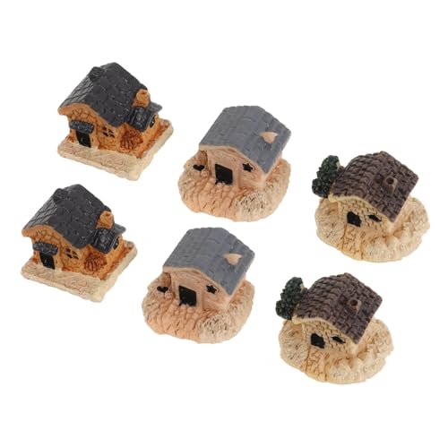 YARNOW 6 Stück Villa Landscape Ornamente Gartenbedarf winziges kleines Terrarium kleine Figuren winzige Landschaft Minihäuser zum Basteln Miniaturhäuser Minidorf Harz YARNOW 6 Stück Villa Landscape Ornamente Gartenbedarf winziges kleines Terrarium kleine Figuren winzige Landschaft Minihäuser zum Basteln Miniaturhäuser Minidorf Harz von YARNOW