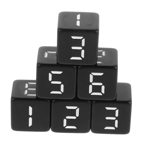 YARNOW 6 Stück Zahlenwürfel Würfel-Würfel-Requisite Würfel mit schwarzen Punkten Partywürfel aus Acryl Standard-Spielwürfel Mathe-Lehrwürfel Sechsseitiger Würfel 6-seitiger Würfel Harz YARNOW 6 Stück Zahlenwürfel Würfel-Würfel-Requisite Würfel mit schwarzen Punkten Partywürfel aus Acryl Standard-Spielwürfel Mathe-Lehrwürfel Sechsseitiger Würfel 6-seitiger Würfel Harz von YARNOW