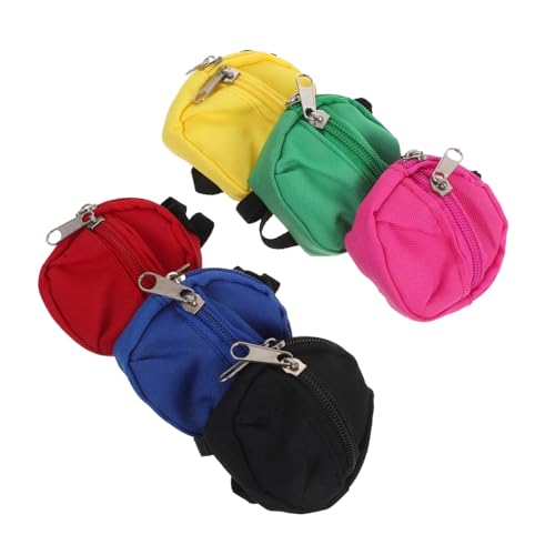 YARNOW 6 Teiliger Puppenrucksack Mini Rucksack Für Puppen Kawaii Rucksack Süße Cartoon Tasche Miniatur Reißverschluss Schultaschen YARNOW 6 Teiliger Puppenrucksack Mini Rucksack Für Puppen Kawaii Rucksack Süße Cartoon Tasche Miniatur Reißverschluss Schultaschen von YARNOW