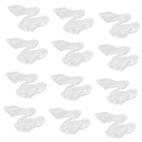 YARNOW 60 Paare aus Glaspantoffeln Miniaturschuh Mini-High-Heel-Schuhdekoration Simulation Kristallschuhe Schuhe mit hohen Absätzen aus Kristall Plastik von YARNOW