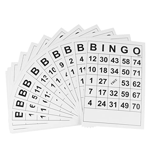 YARNOW 60 Stück Bingo Karten Spielerisches Lernspiel für Erwachsene Langlebig Beschichtet für Partys und Familienunterhaltung Fördert Intellektuelle Entwicklung von YARNOW