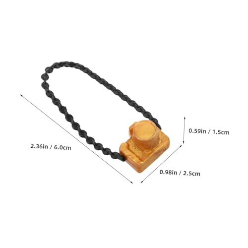 YARNOW 60 Stück Teiliges Miniatur-Dollhouse-Kamera Goldener Halskette Vintage-Dekoration Tragbares für Puppen Vielseitiges Zubehör für Kreative Rollenspiele und Stilvolle Puppenoutfits von YARNOW