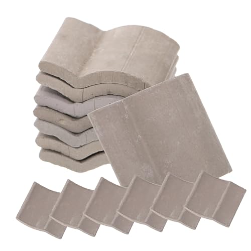 YARNOW 60Stücke DIY Miniaturfliesen Für Mikrolandschaften Dekoratives Ziegelmodell Für Kreative Architektur Dekorationen Für Bastelprojekte von YARNOW