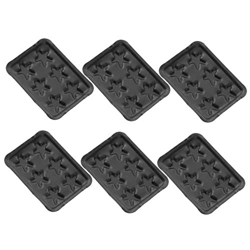 YARNOW 6Stücke Backtablett Legierung Mini Backformen Für Puppenhaus Dekoration Zubehör Für Kreatives Rollenspiel Und Mini Küchenwelt von YARNOW