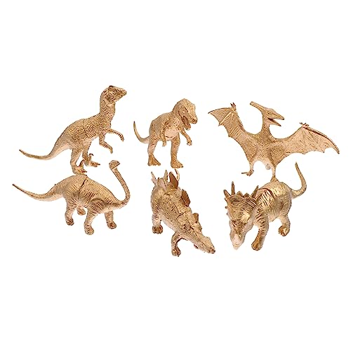 YARNOW 6 Stücke Dinosaurier Modelle für Kinder Pädagogisches Spielzeug Simuliertes Dinosaurierspielzeug Realistische Figuren Dinosaurier Zimmerdekoration von YARNOW