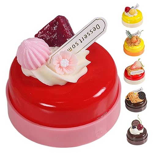YARNOW 6Stücke Dekoratives Kuchenmodell Realistische Künstliche Torten Für Kuchendekoration Und Fotografie Fake Cake Mit Kirsche Und Drachenfrucht von YARNOW