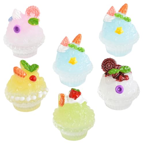 YARNOW 6Stücke Eiscreme Modell Dekorationsset Teiliges Für Puppenhaus Fake Dessert Figuren Zur Verschönerung Ihrer Miniaturszene YARNOW 6Stücke Eiscreme Modell Dekorationsset Teiliges Für Puppenhaus Fake Dessert Figuren Zur Verschönerung Ihrer Miniaturszene von YARNOW