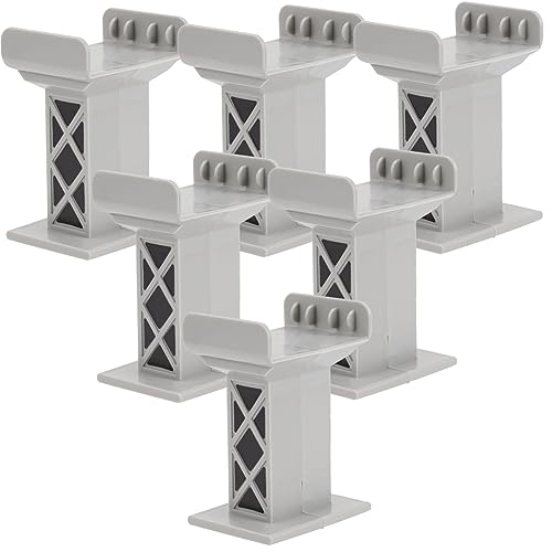 YARNOW 6Stücke Eisenbahnspielzeug Brückenstützen Graue Erhöhungen für Holzeisenbahn Gleise Einfach zu Fördert Kreativität und Eltern Junge Mädchen Beziehung für Jahren YARNOW 6Stücke Eisenbahnspielzeug Brückenstützen Graue Erhöhungen für Holzeisenbahn Gleise Einfach zu Fördert Kreativität und Eltern Junge Mädchen Beziehung für Jahren von YARNOW
