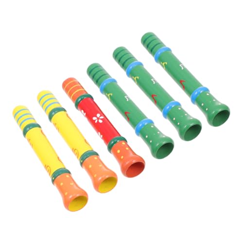 YARNOW 6Stücke Holzpfeife Für Musikinstrumente Mit Glatter Oberfläche Für Partys Und Spiele Zufällig Geliefert von YARNOW