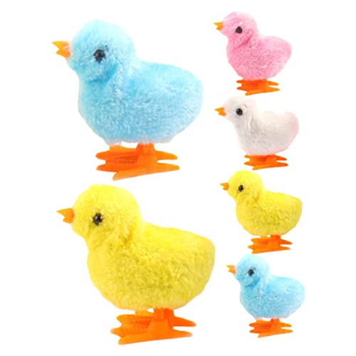 YARNOW 6Stücke Hüpfendes Huhn Aufziehspielzeug Plüsch Küken Für Entwickelt Motorische Fähigkeiten Für Partys Und Farbenfrohe Deko Für Zuhause YARNOW 6Stücke Hüpfendes Huhn Aufziehspielzeug Plüsch Küken Für Entwickelt Motorische Fähigkeiten Für Partys Und Farbenfrohe Deko Für Zuhause von YARNOW