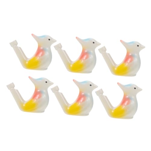 YARNOW 6Stücke Keramische Vogel Lustiges Musikspielzeug für Hochzeiten Geburtstagsfeiern und Feiertage Kreatives Design mit Lebhaften Farben von YARNOW