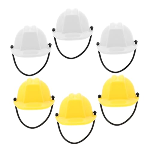 YARNOW 6Stücke Mini Schutzhelm aus Puppenhelm für Dekoration Bauhut für Partys und DIY Projekte Vielseitig Einsetzbar für Puppenhaus und Themenanlässe YARNOW 6Stücke Mini Schutzhelm aus Puppenhelm für Dekoration Bauhut für Partys und DIY Projekte Vielseitig Einsetzbar für Puppenhaus und Themenanlässe von YARNOW
