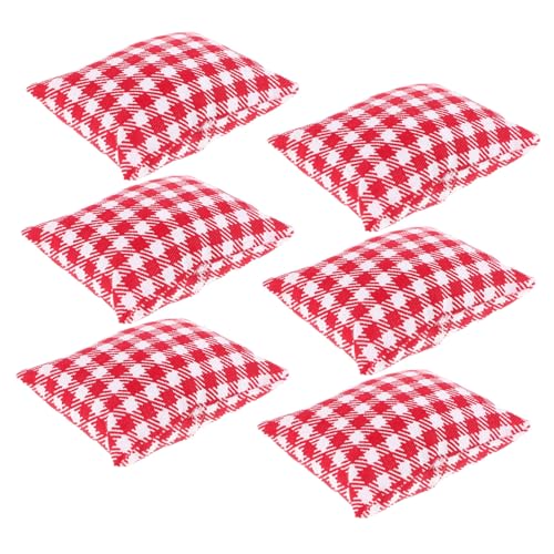 YARNOW 6Stücke Puppenhaus Dekoration Kleines Sofa Kissen Modell Puppenhaus Zubehör Für Kreative Spielwelten YARNOW 6Stücke Puppenhaus Dekoration Kleines Sofa Kissen Modell Puppenhaus Zubehör Für Kreative Spielwelten von YARNOW