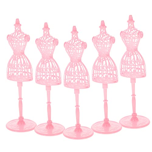 YARNOW 6Stücke Puppenkleiderständer Mini Puppenbekleidung Display Und Aufbewahrung Für Puppen Puppenzubehör Für Kreative Modeschauen von YARNOW