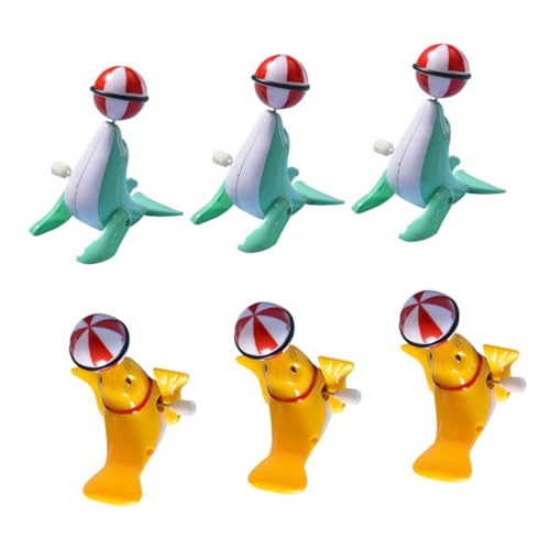 YARNOW 6 Stück Aufziehspielzeug Seelöwen Modelle für Kinder Sicheres Uhrwerkspielzeug Kreatives Tiermodell Lustiges Spielzeug für Partys von YARNOW