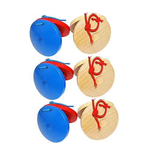 YARNOW 6Stücke Teiliges Castanet für Musikinstrumente Musikalischen Wahrnehmung und Sensorischen Entwicklung für Kreative Spielmomente und Rhythmusübungen von YARNOW