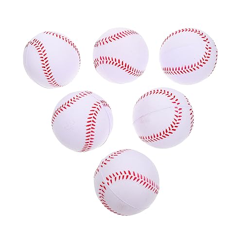 YARNOW 6Stücke Teiliges PU Stressbälle Für Elastische Baseball Spielzeuge Party Überraschungen Und Stress Für Drinnen Und Draußen von YARNOW