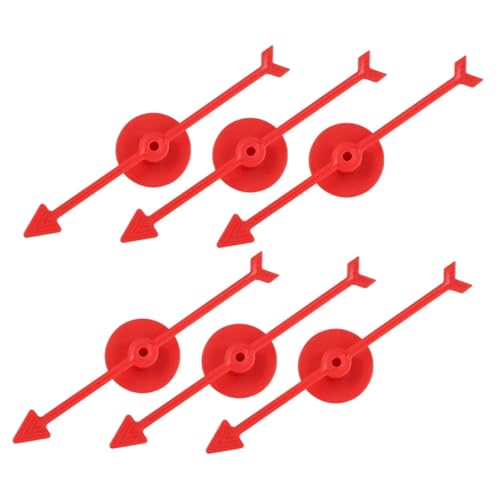 YARNOW 6Stücke Teiliges Pfeilspinner für Brettspiele Robuste Kunststoff Zeiger für Interaktive Spiele für Parties Bildung und Veranstaltungen von YARNOW